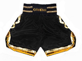 拳擊 褲 : KNBSH-201-黑色-金色